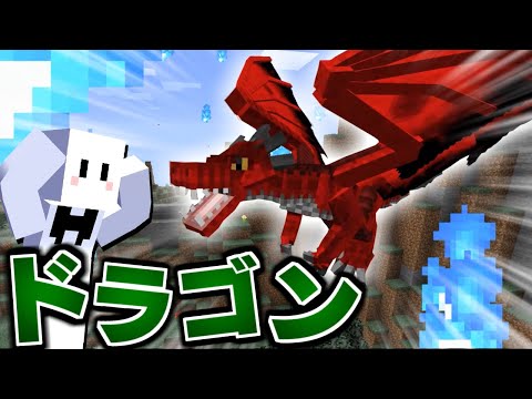 マイクラ ドラゴンだらけの世界で全てのドラゴンを飼いならす 1 ドラゴンmod進化しすぎ マインクラフト P