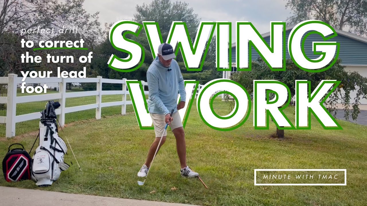 Best DRILL to Correct a Turn in Your Lead Foot Durning Your GOLF SWING