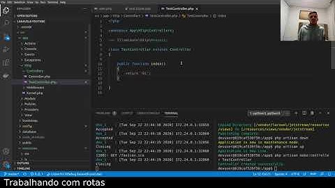 Trabalhando com as rotas no Laravel 8