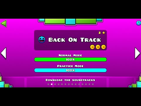 Back On Track 100 Completed All Coins Geometry Dash Lite