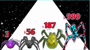 Insects Run And Evolve in 3D - Level Up Insect Max Level Gameplay (Spider Evolution Runner)