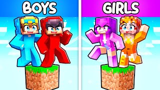 One BOYS Block vs One GIRLS Block in Minecraft! screenshot 5