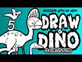 🦖 DRAW A DINO  # 5 : Dessine un Oviraptor Cartoon! Dessin facile formes! #dinosaure #dessin