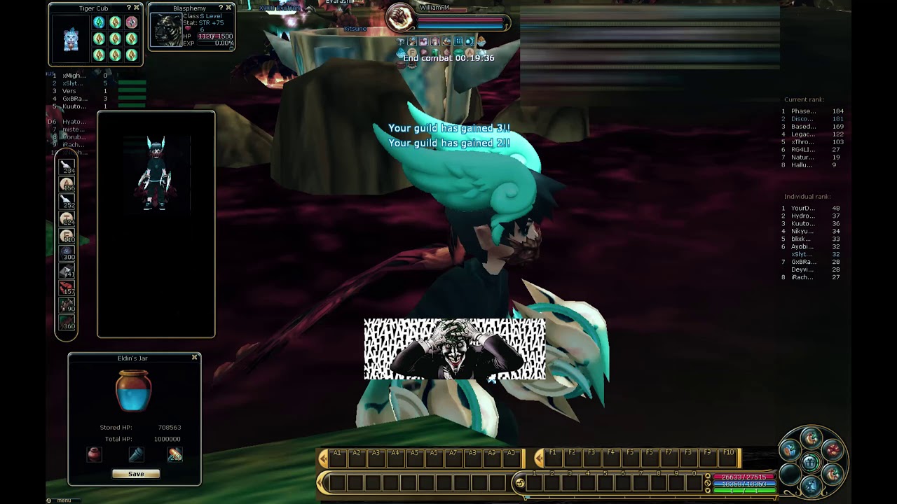 Flyff - Aibatt Guild Siege - 12/19/2020 - xSlyth (Harlequin) PoV