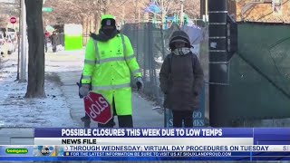 Possible School Closures This Week Due To Low Temperatures