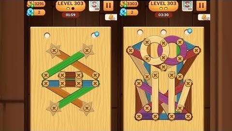 Screw Puzzle: Wood Nut & Bolt - Level 303