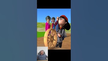 Scary Teacher 3D vs Squid Game Challenge Rolling Wooden Wheel vs Honeycomb Candy Shape Nick Winning