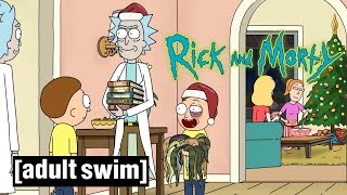 Rick and Morty | Christmas Space Snake Invasion | Adult Swim UK