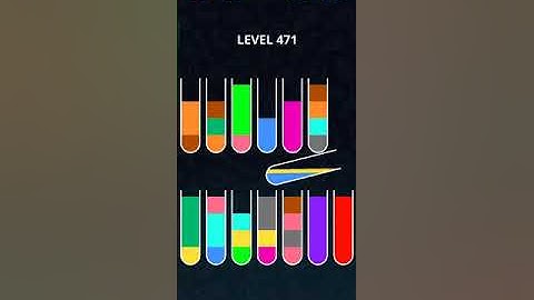 COLOR SORT PUZZLE LEVEL 471