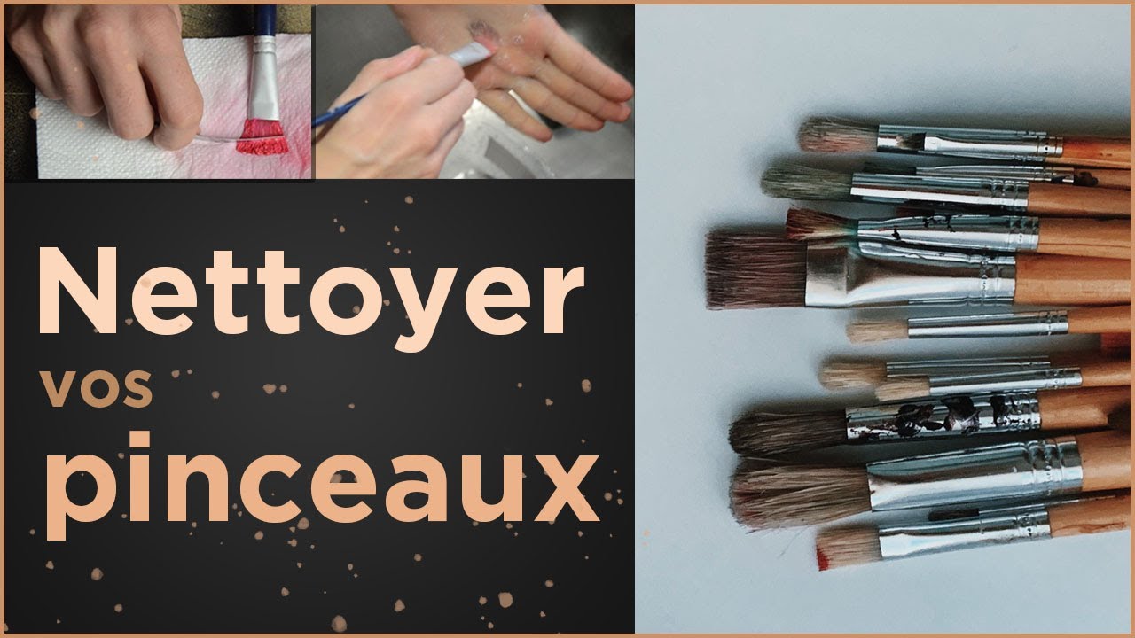 Comment nettoyer ses pinceaux en 5 étapes - peinture acrylique