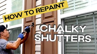 How to Paint and Reinstall the Chalky Shutters, DIY by アメリカ田舎生活 51 views 1 year ago 4 minutes, 3 seconds