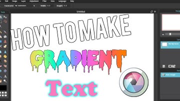 How to make gradient text on pixlr