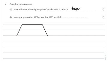 IGCSE EXTENDED Mathematics 2019 MAY/JUNE Paper 2 Variant 2 Question 4