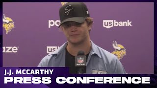 J.j. Mccarthy Talks About The Vikings Mive Upset Win In Detroit Over The Lions