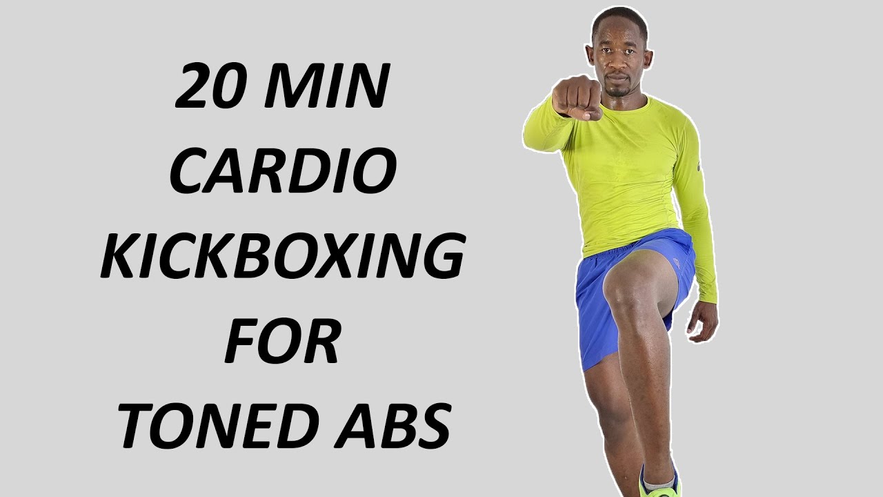 20 Minute Cardio Kickboxing Workout for Toned Abs/ No Repeats No
