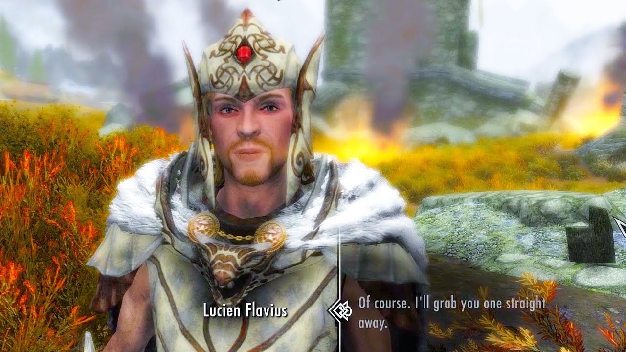 Lucien Flavius in Dragon Rising quest. Skyrim Anniversary Edition - YouTube