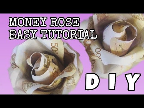 How To Make Flower Made Of Money | Money Rose Easy Tutorial
