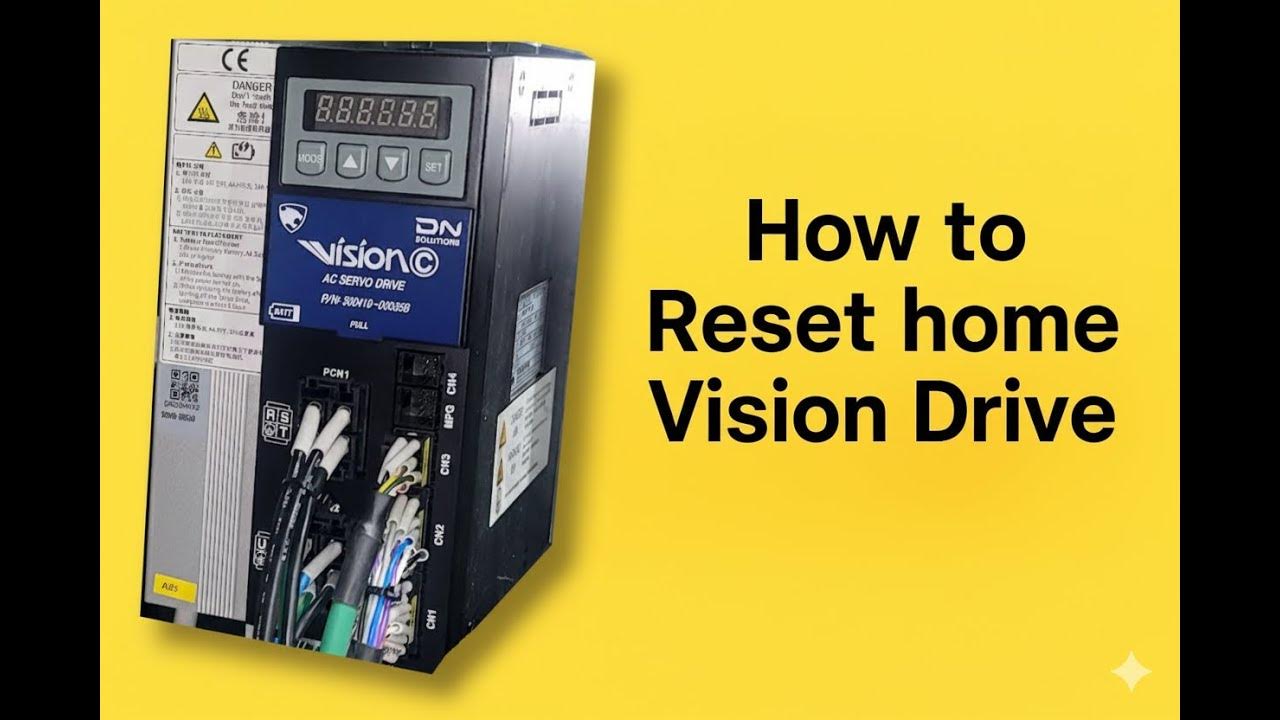 How to Reset home on Doosan servo drive YouTube