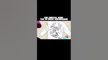 The crystal gems try to draw aquamarine || steven universe