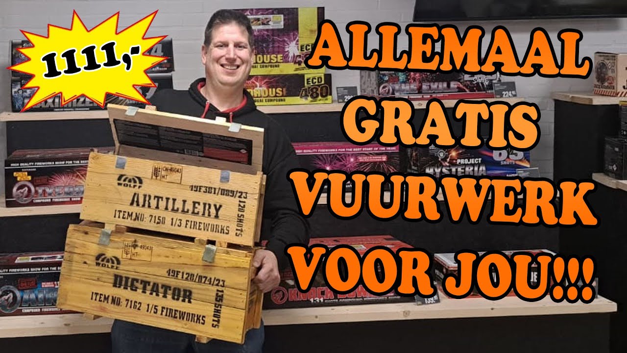 IK BESTEL VOOR MEER DAN 1000,00 EURO AAN VUURWERK!!!