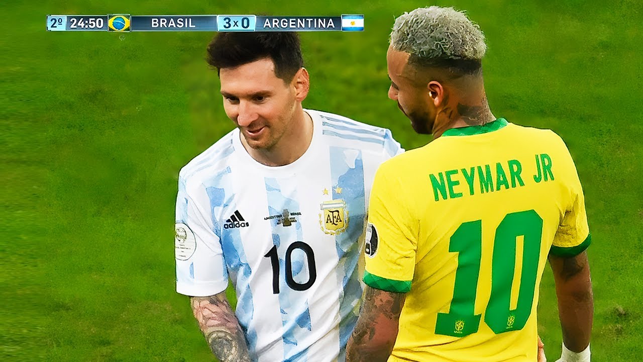 O DIA QUE O NEYMAR DESTRUIU A ARGENTINA E O MESSI NO MINEIRÃO!
