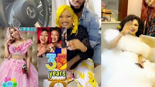 See how Bobrisky surprised Tonto dike  on her 35th birthday,