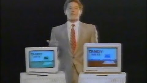 Tandy 1000 EX with Monochrome or Color Monitor [Commercial Ad 1987]