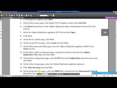 VMware vCenter SRM - Deploying and Configuring vSphere Replication - Lab 3