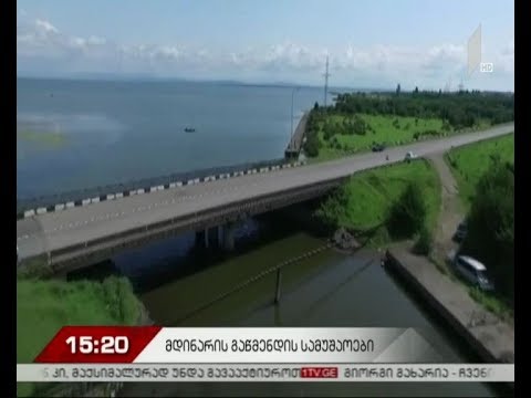 მდინარე კაპარჭას გაწმენდითი სამუშაოები ფოთში