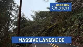 ‘Massive’ landslide closes coastal highway near Siletz