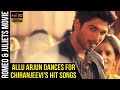 Allu Arjun Dances for Chiranjeevis Hit Songs  Romeo & Juliets Malayalam Movie  Iddarammayilatho