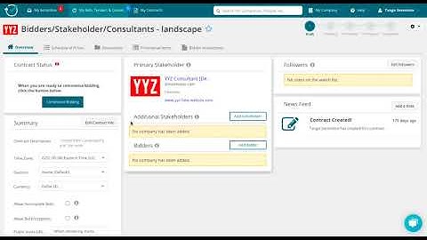 Inviting additional stakeholders + bidders to bid/tender