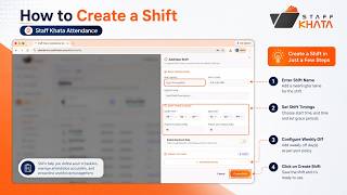 How to create a shift in Staff Khata Attendance Software