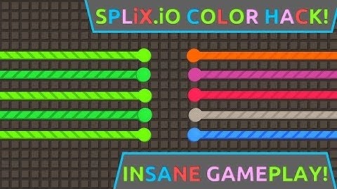 SPLIX IO INSANE KILL STREAK GAMEPLAY!!!  Splix io Color Hack Gameplay!! Changing Skin Colors!!