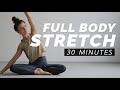 Full body stretch  gentle routine for flexibility relaxation  stress relief  30minyoga inspired