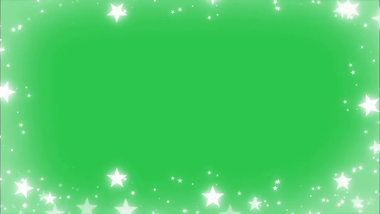 Greenscreen Glitter Star Animation Effect Star Particles Green Screen Effect Greenscreen Star Frame Youtube