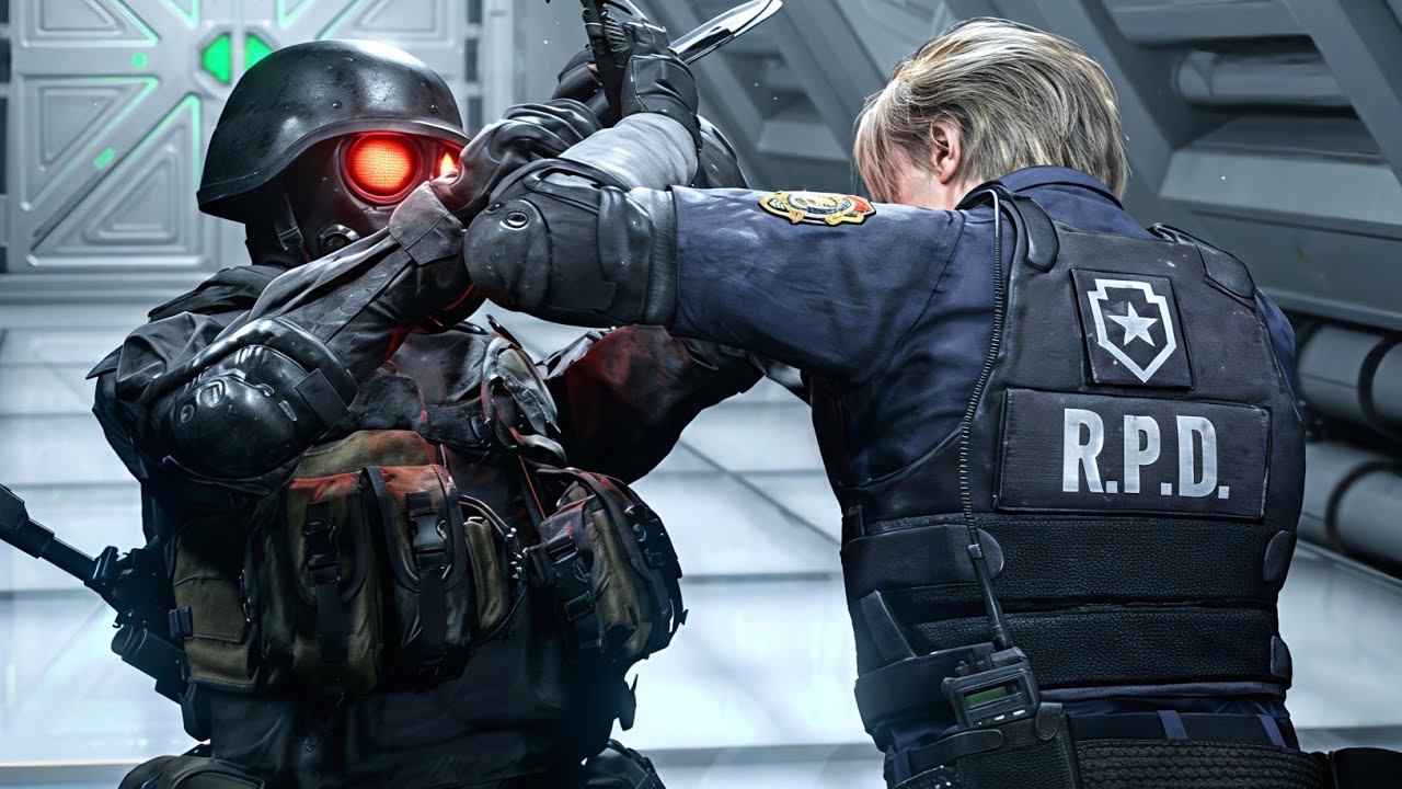 Re2 Rpd Riot Trooper Resident Evil 9 Requiem - RE2 RPD Leon vs RE2 Hunk Boss Fight - YouTube