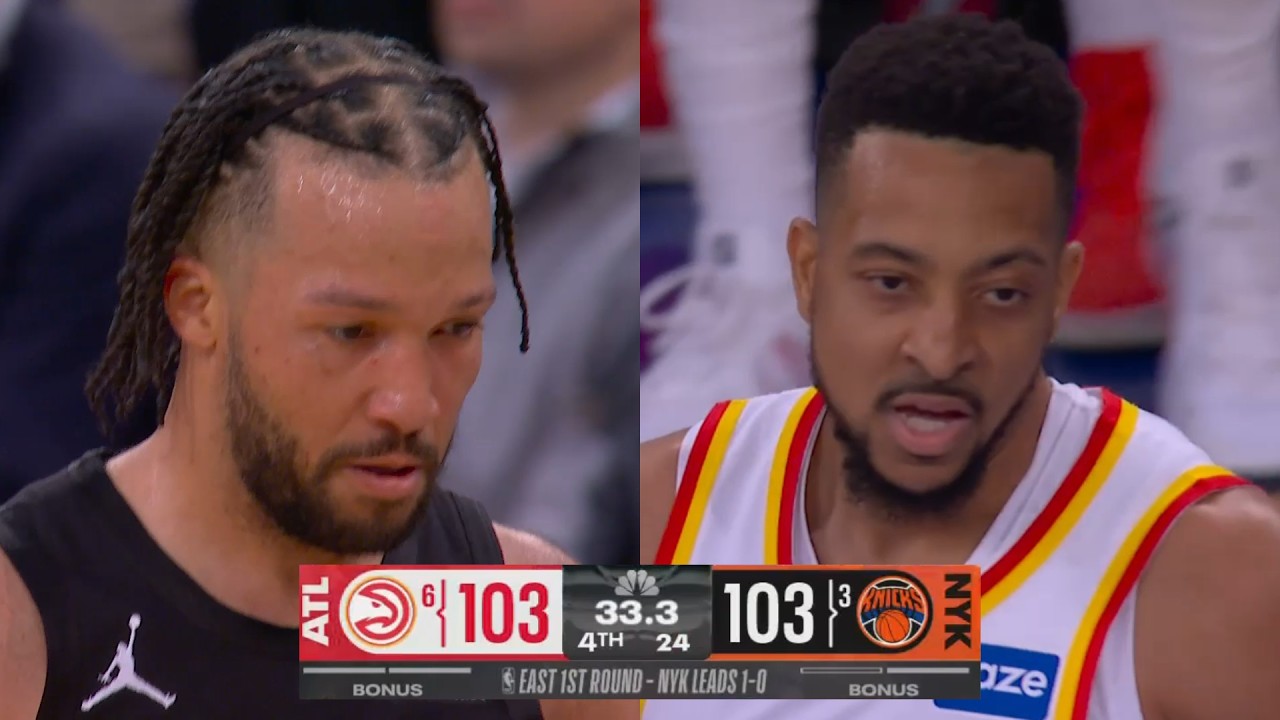 INSANE ENDING to New York Knicks vs Atlanta Hawks Game 2 - YouTube