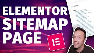 How to ADD A SITEMAP PAGE with ELEMENTOR