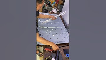 The TV backlight died, so we replaced it. All new for durability. #tv #television #backlight #repair