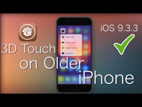 How To Get 3D Touch on Older iPhone iOS 9.3.3 Jailbreak