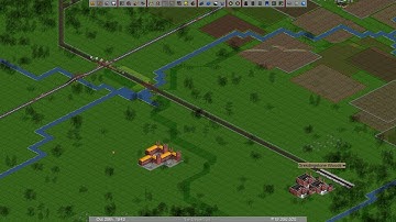 Unfinished Route to Printing Works | Tallulah Modding | OpenTTD