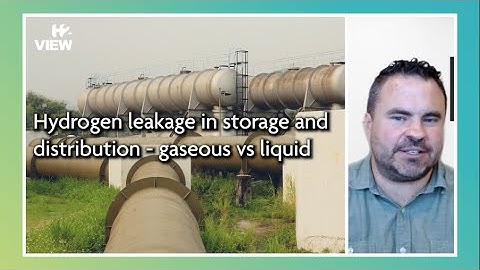 Hydrogen leakage in storage and distribution - gaseous vs liquid