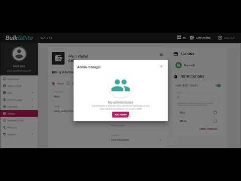 Low credit alert | BulkGate SMS Gateway