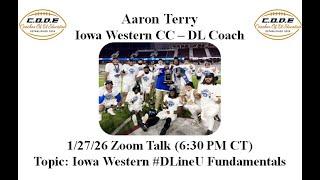 Aaron Terry | Iowa Western DL Coach | #DLineU Fundamentals | 1/27/26 CODE DL Clinic