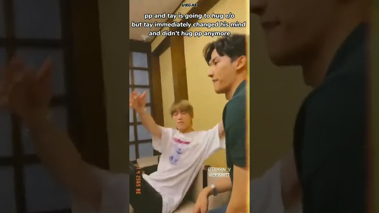 tay tawan tried to save his life cuz great wall of billkin is here #bkpp #billkin #ppkritt #taytawan