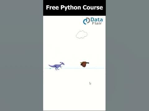 🐍Python Dinosaur Game 🦖with Source Code 🎮 #learning #python #free - YouTube image.