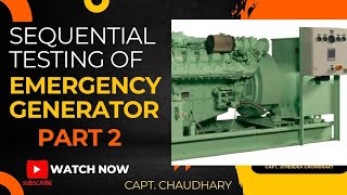LIVE  EMERGENCY GENERATOR  SEQUENTIAL TEST HOW TO DO WITH PSC