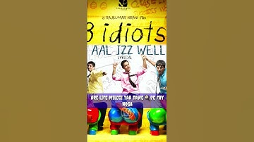 Thumbnail of Aal Izz Well #shortvideo #lyrics #lyrical #youtubeshorts #trending #3iditos #amirkhan #shorts #rsg