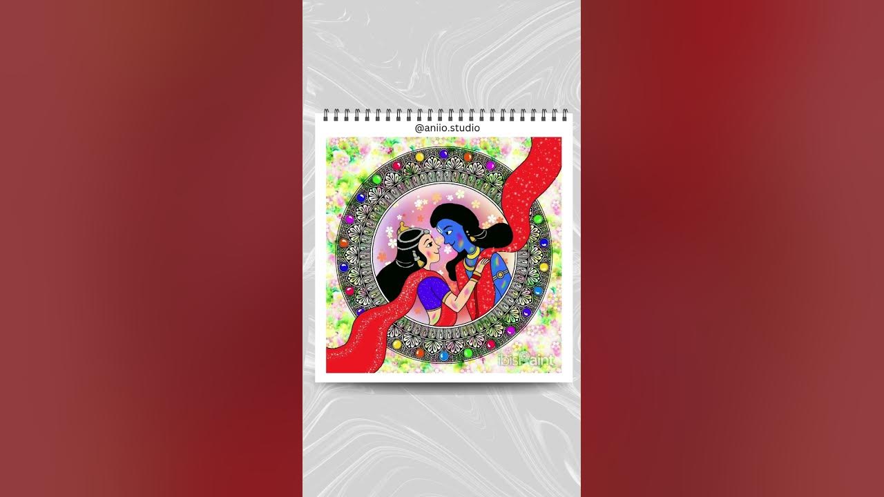sketch of holi christmas
